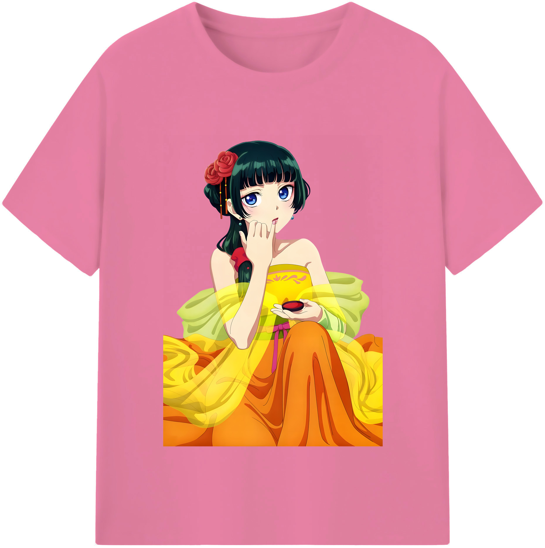 （画像用） 薬屋のひとりごと The Apothecary Diaries 綿100％半袖Tシャツ（フロントプリント）